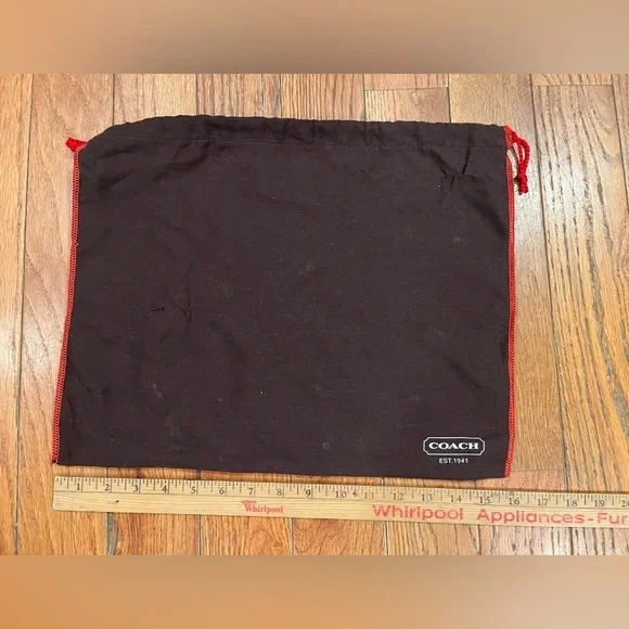 Vintage Coach Dust Bag Drawstring Purse Protective Cover Lot Used - Picture 2 of 9